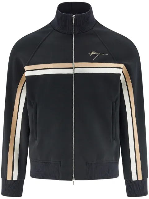 Ferragamo Jaqueta com logo gravado