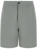 Ferragamo logo-embroidered straight-leg shorts - Grey