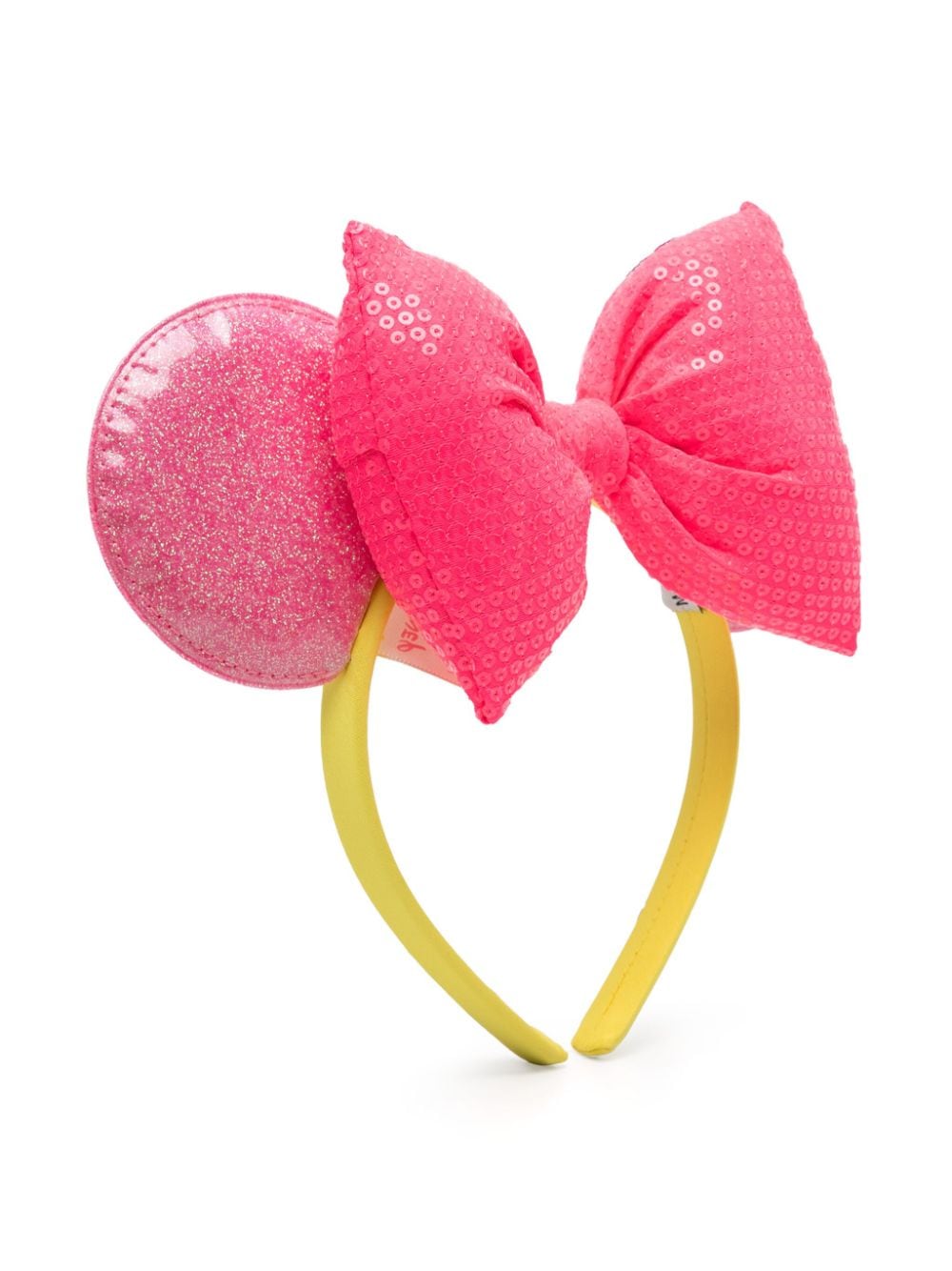 Billieblush Kids' X Disney Sequined-bow Ear Headband In Pink