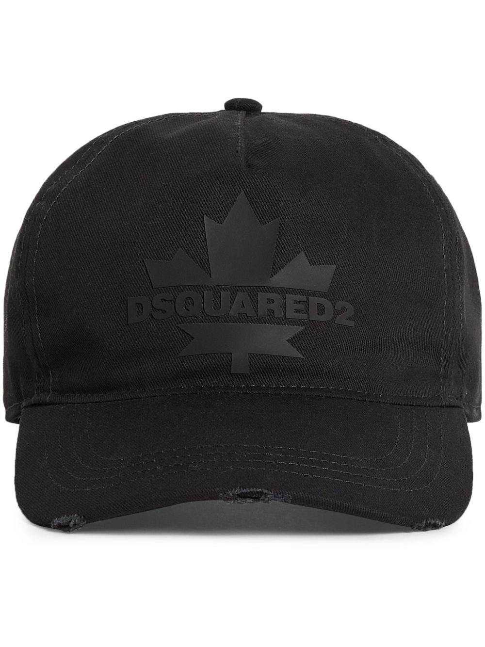 Dsquared2 Maple Leaf-appliqué Baseball Cap In Black