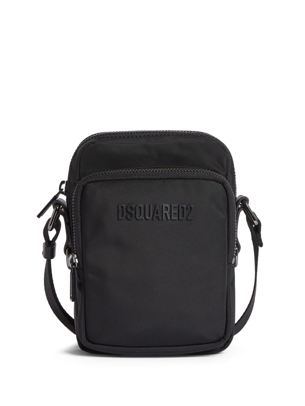 Shop Dsquared2 Logo-lettering Messenger Bag In Black