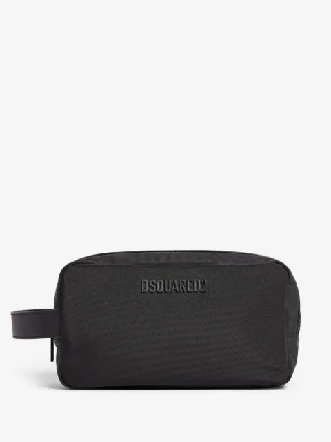 DSQUARED2 logo-patch wash bag