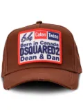 DSQUARED2 logo-patch baseball cap - Brown