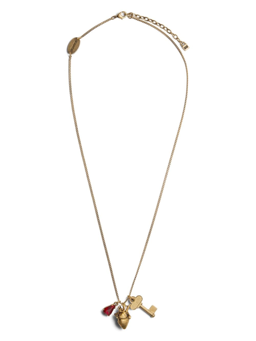 Dsquared2 Key-pendant Necklace In Gold