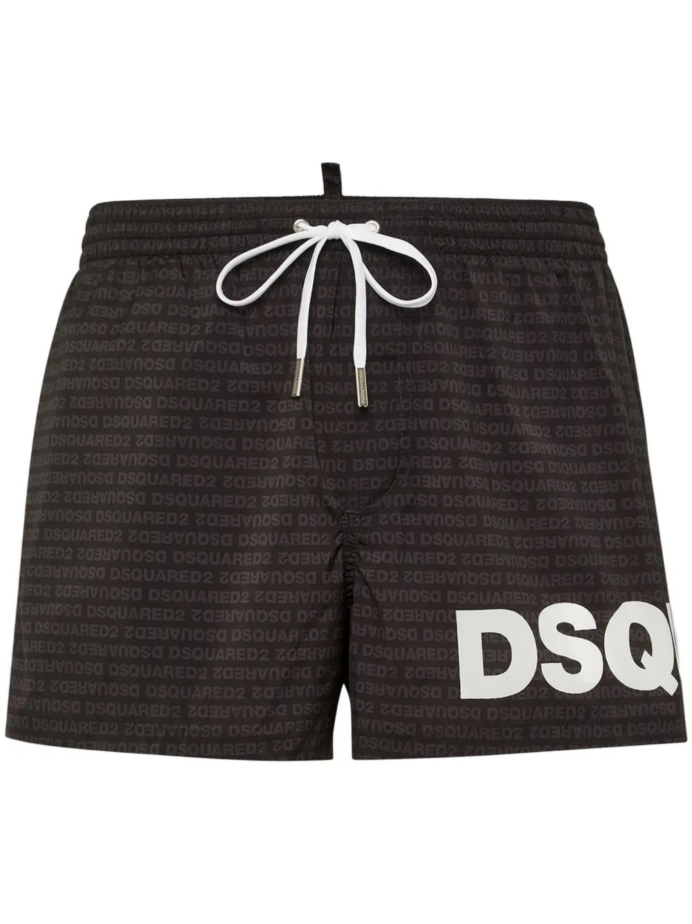 Dsquared2 Logo-print Swim Shrots In Brown