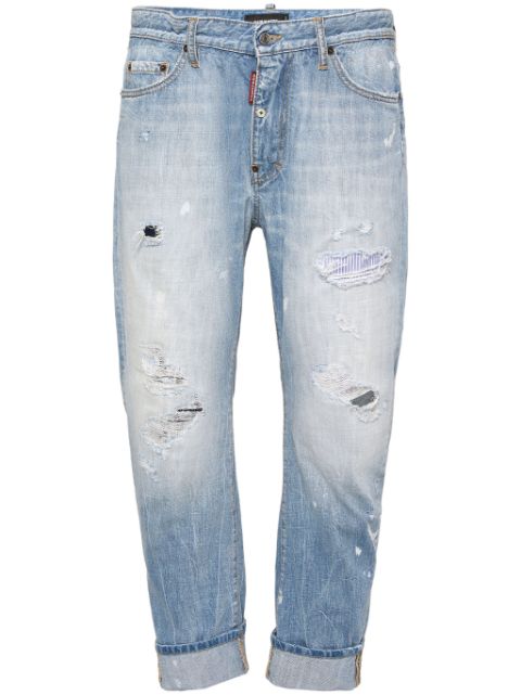 DSQUARED2 distressed-effect straight-leg jeans Men