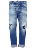 DSQUARED2 distressed cropped jeans - Blue