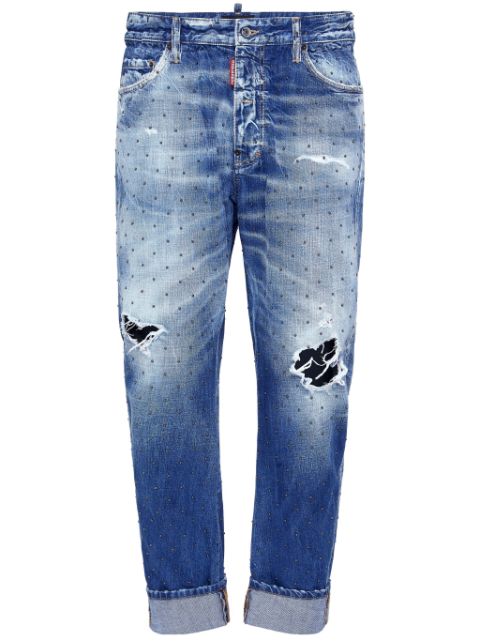 DSQUARED2 distressed cropped jeans Men