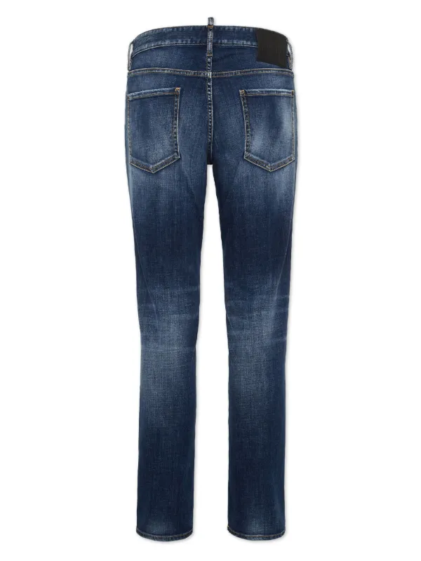 デニム・ジーパン Dsquared2 Distressed Skinny Jeans With Classic Five-Pocket DSQUARED2 Distressed Cool Guy Jean Kick Ass Beads 5-Pockets