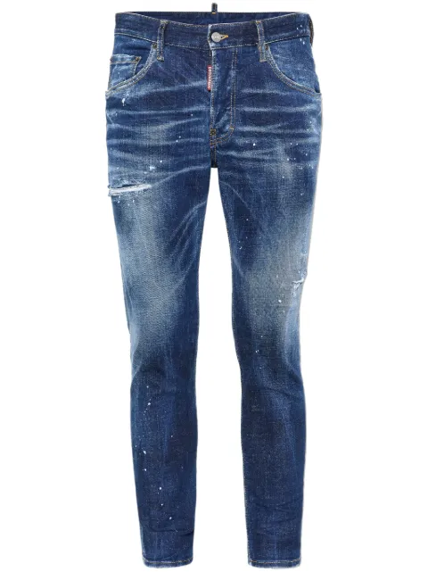 DSQUARED2 skinny jeans con efecto envejecido