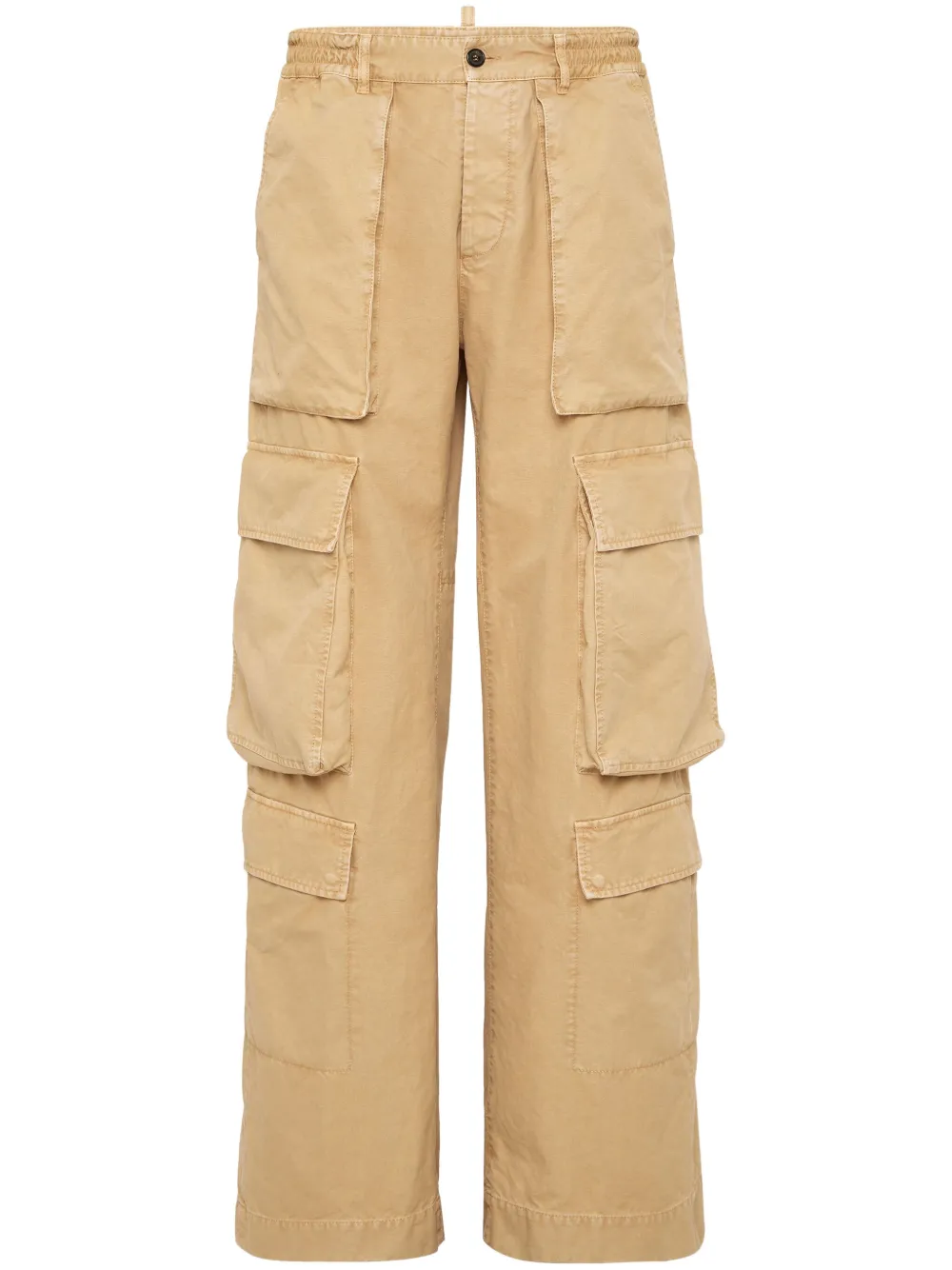 DSQUARED2 PANELLED MULTI-POCKET CARGO TROUSERS 