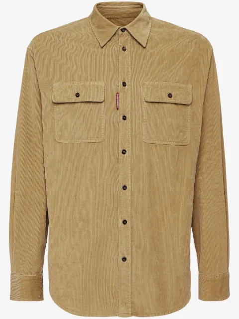 DSQUARED2 long-sleeve corduroy shirt