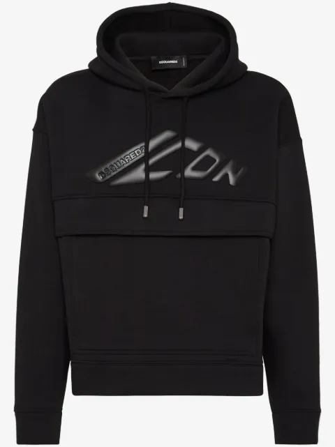 DSQUARED2 sudadera con capucha y aplique Icon