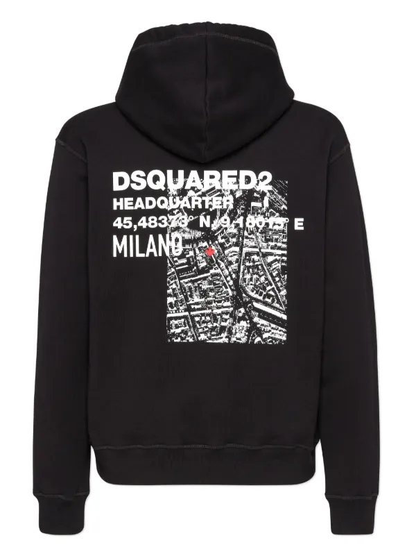 DSQUARED2 ロゴ パーカー | ブラック | FARFETCH JP