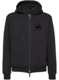DSQUARED2 Maple Leaf zip-up hoodie - Black