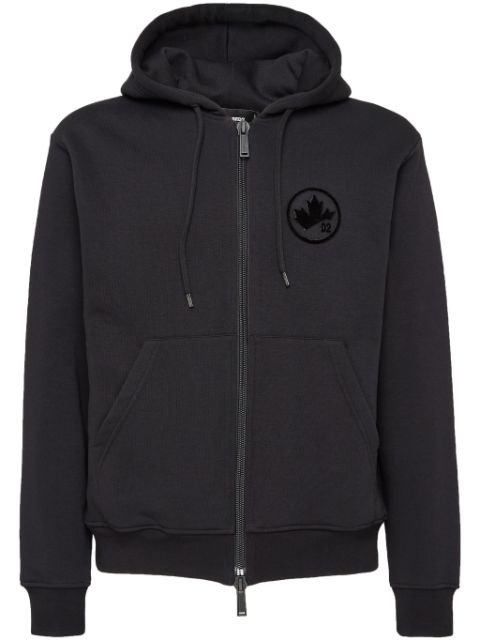 DSQUARED2 zip-up cotton hoodie Men