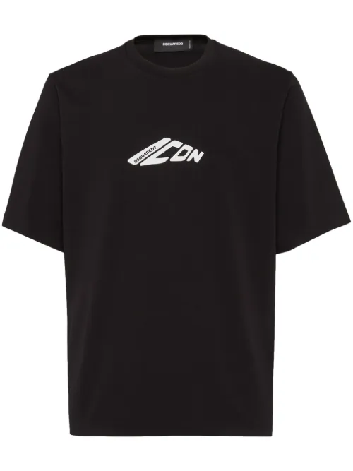 T-shirt en coton à imprimé graphique - DSQUARED2 - Modalova