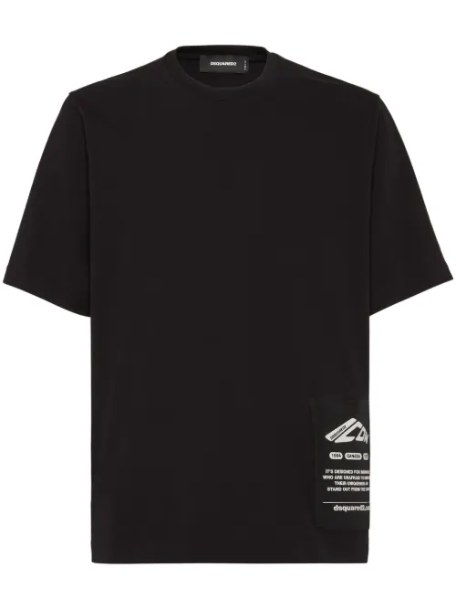T-shirt en coton à imprimé graphique - DSQUARED2 - Modalova