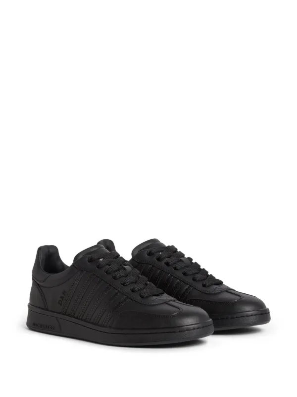 DSQUARED2 Boxer Leather Sneakers | Black | FARFETCH JO