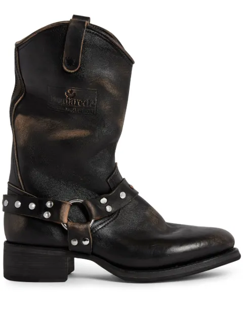 DSQUARED2 worn-treated biker boots Men