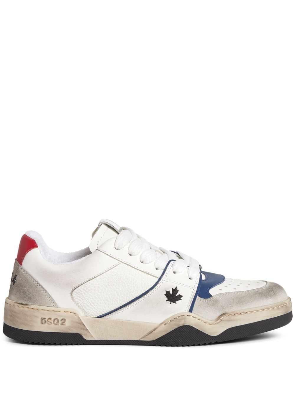 Dsquared2 Skate gerafelde sneakers Wit