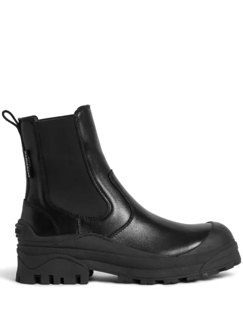 DSQUARED2 logo-embossed leather boots Men