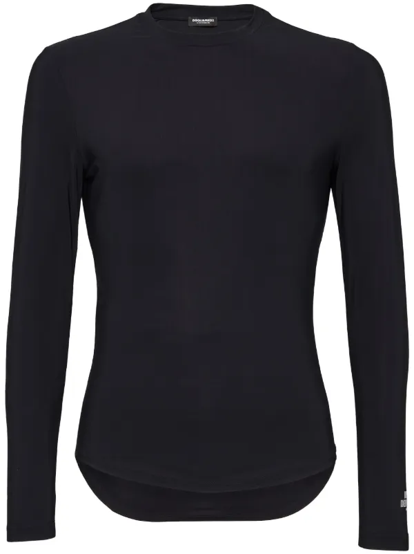 ★ ★ Icon Logo Long Sleeve T12F0TPO450MT1RBN ICON' Long Sleeve Tee | Black – Subsurface Journal