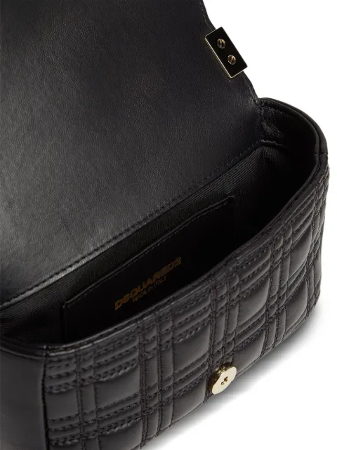 DSQUARED2 logo-plaque leather shoulder bag SDW006718905143M285 - 3