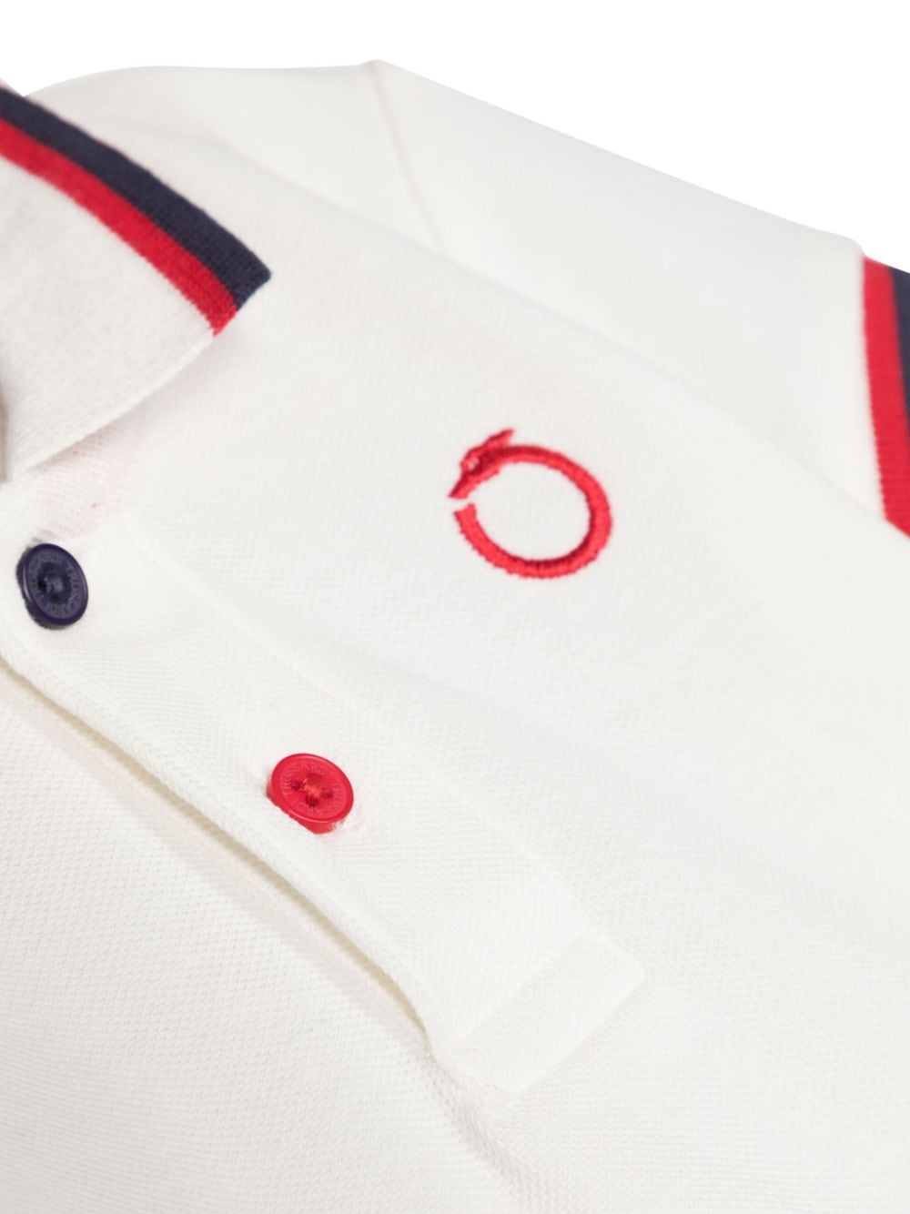 Shop Trussardi Junior Logo-lettering Piqué Polo Shirt In White
