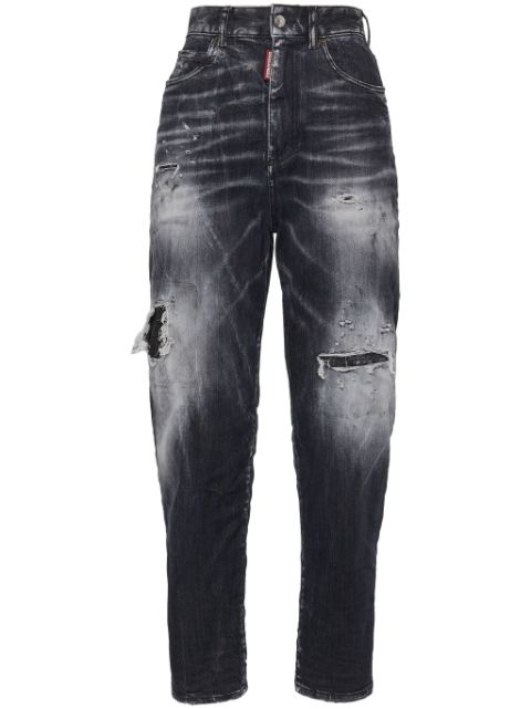 DSQUARED2 distressed straight-leg jeans Women