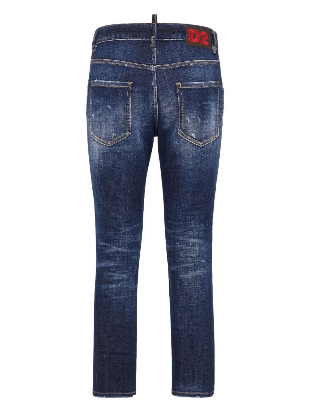 Dsquared2 high-waisted faded skinny jeans - Blauw