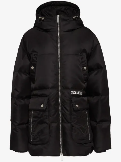 DSQUARED2 quilted hooded coat