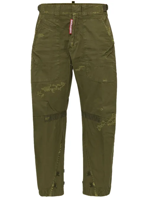 Pantalon droit à effet usé - DSQUARED2 - Modalova
