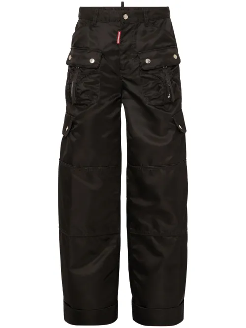 Pantalon en satin à poches cargo - DSQUARED2 - Modalova