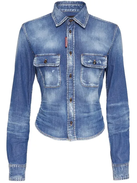 DSQUARED2 camisa de mezclilla