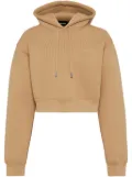 DSQUARED2 drop-shoulder cotton hoodie - Neutrals