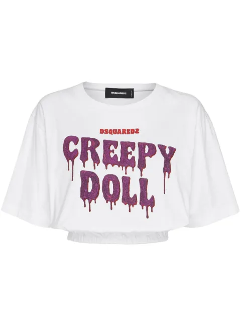 DSQUARED2 playera con logo estampado