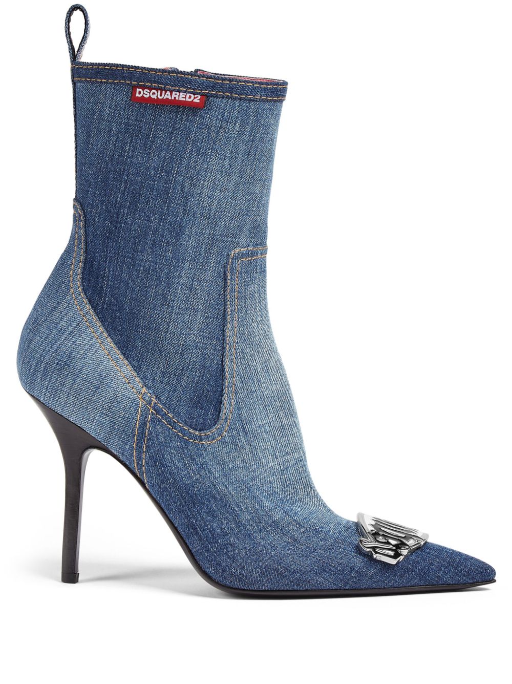 DSQUARED2 Gothic 100mm denim boots Blue