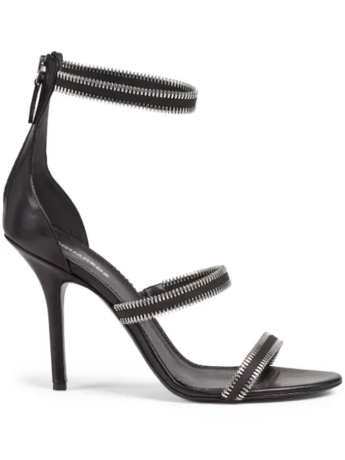 Sandales en cuir à détails de clous - DSQUARED2 - Modalova