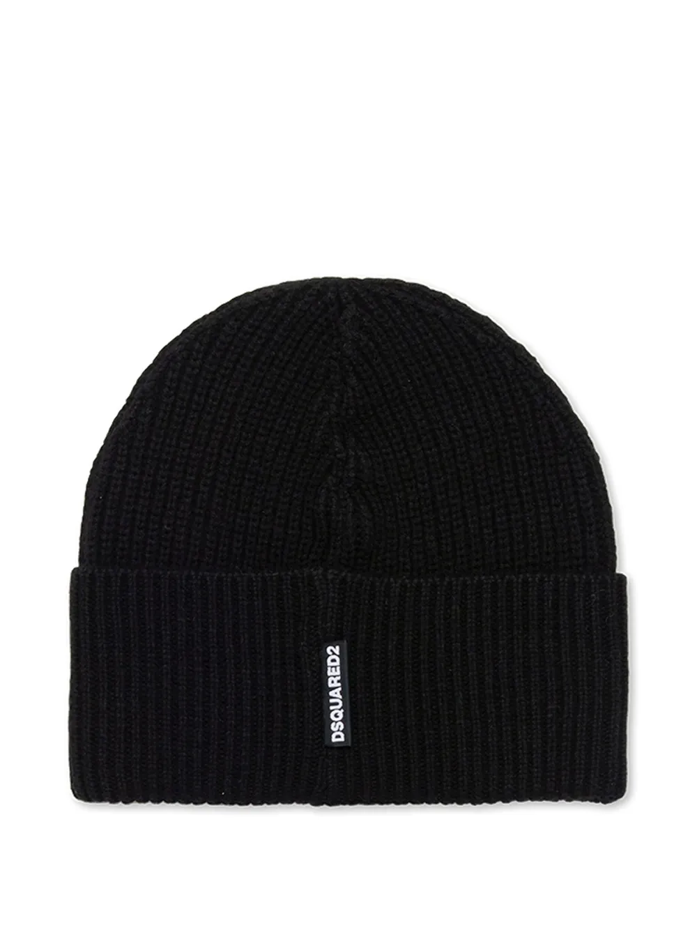 DSQUARED2 KIDS logo-appliqué beanie - Zwart