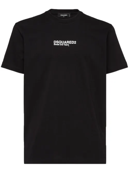 T-shirt en coton à imprimé graphique - DSQUARED2 - Modalova
