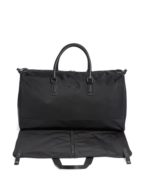 Iamashiwakaページ★+5DD DSQUARED2 logo-raised Zipped Duffle Bag | Black | FARFETCH