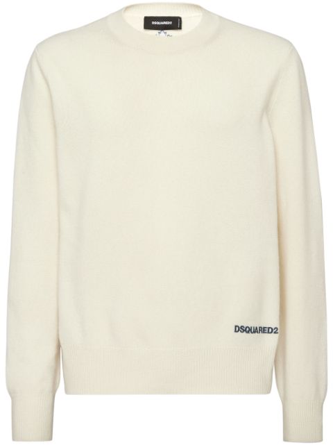 Dsquared2 logo-print knitted jumper