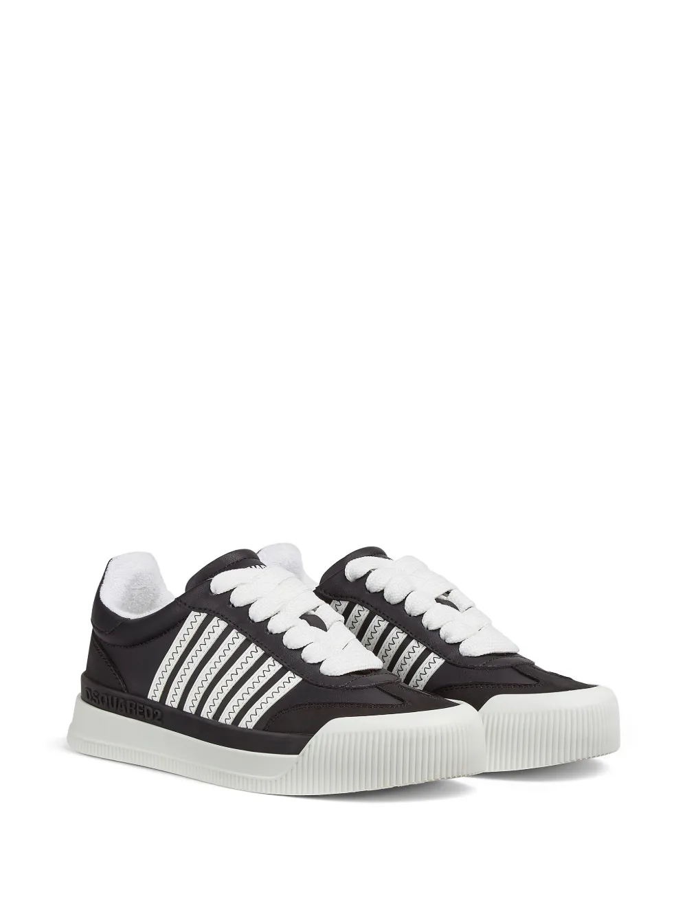 DSQUARED2 striped sneakers - Zwart