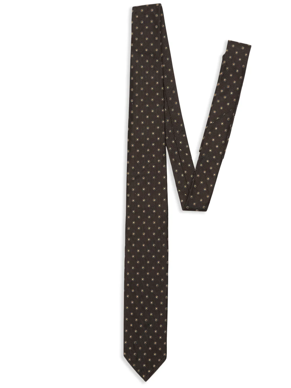 Dsquared2 Silk Tie In Braun