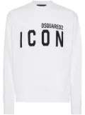 DSQUARED2 logo-print sweatshirt - White