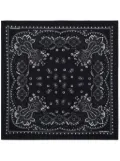 DSQUARED2 bandana-print silk scarf - Black