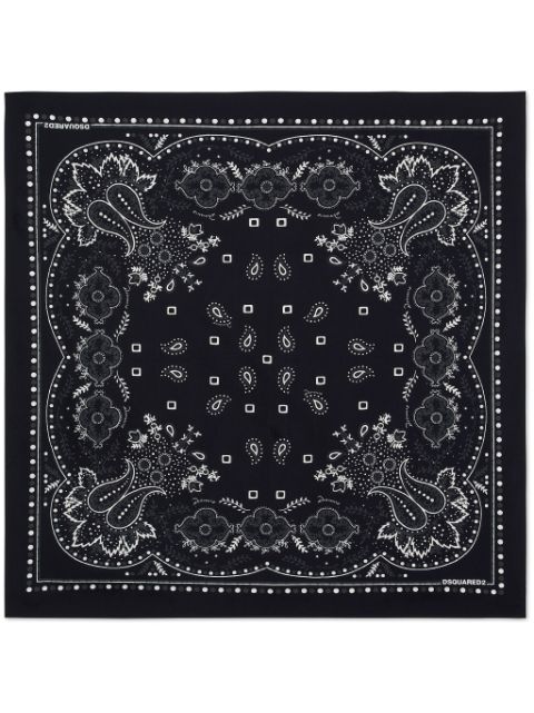 Dsquared2 bandana-print silk scarf