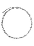 DSQUARED2 crystal embellishment necklace - Silver