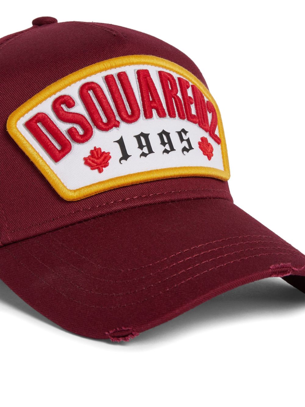 Shop Dsquared2 Logo-appliqué Baseball Cap In Red